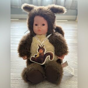 Vintage Anne Geddes Squirrel Doll